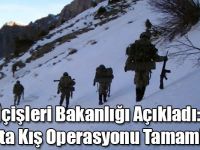 İçişleri Bakanlığı Açıkladı: Kars'ta Kış Operasyonu Tamamlandı