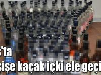 Kars'ta 217 şişe kaçak içki ele geçirildi