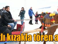 Bakanlar atlı kızakla tören alanına gitti