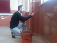 Çıldır Lisesindeki sınıflara tadilat yapıldı