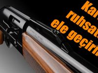 Kars'ta ruhsatsız av tüfeği ve tabanca ele geçirildi