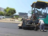 Gazipaşa Kültür Merkezi yoluna  sıcak asfalt