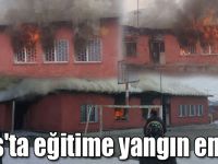 Kars'ta eğitime yangın engeli