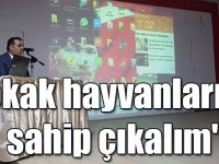 Kars'ta 'Sokak hayvanlarına sahip çıkalım' semineri düzenlendi