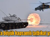Kars'ta Tam Birlik Atışlı Arazi Tatbikatı yapıldı