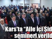 Kars'ta kadınlara “Aile İçi Şiddet” semineri verildi