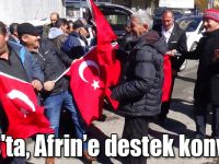 Kars'ta, Afrin’e destek konvoyu düzenlendi