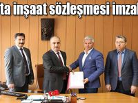 Kars'ta Aynalı köyü Tersip bendi ve ıslah sekisi inşaat sözleşmesi imzalandı