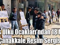 Kars Ülkü Ocakları’ndan 18 Mart Çanakkale Resim Sergisi