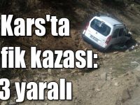 Kars'ta trafik kazası: 3 yaralı