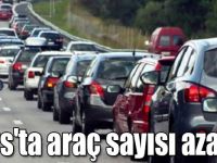 Kars'ta araç sayısı azaldı!