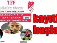 Kars’ta Futbol bay-bayan aday hakem kursu kayıtları başladı