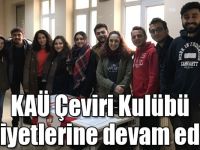 Kafkas Üniversitesi Çeviri Kulübü faaliyetlerine devam ediyor
