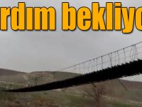 Kars’ta köylüler çelik telleri kopan asma köprünün yapılmasını istiyor