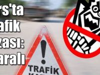 Kars'ta trafik kazası: 2 yaralı