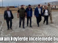Susuz kaymakamı köylerde incelemede bulundu