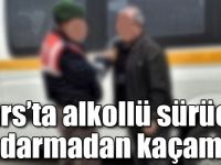 Kars’ta alkollü sürücü Jandarmadan kaçamadı