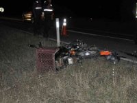Motosikletten düşen sürücü hayatını kaybetti