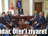 Kars DSİ 24. Bölge Müdürü Mahmut Dündar, Kağızman Kaymakamı Öter'i ziyaret etti