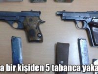 Kars'ta bir kişiden 5 tabanca yakalandı