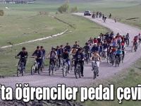 Kars'ta öğrenciler pedal çeviriyor