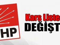 CHP Kars Aday Listesi Değişti