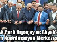 Bakan Ahmet Arslan, partisinin Arpaçay ve Akyaka Seçim Koordinasyon Merkezlerinin açılışını yaptı