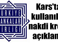 Kars'ta 2.4 milyar TL nakdi kredi kullanıldı