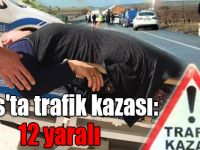 Kars'ta trafik kazası: 12 yaralı