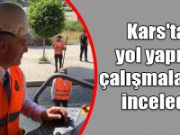 Bakan Arslan Kars'ta yol yapım çalışmalarını inceledi