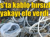 Kars'ta kablo hırsızları yakayı ele verdi
