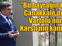 Çetin, "Bu bayrağın kanı Çanakkale’deki Vartolu'nun, Muşlu’nun, Hasköylü'nün, Ağrılı’nın, Karslı’nın, Diyarbakırlı’nın kanıdır"