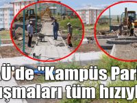 KAÜ'de "Kampüs Park" çalışmaları tüm hızıyla devam ediyor