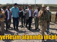 Çamçavuş Köyü yeni yerleşim alanında devam eden çalışmalar incelendi