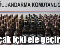 Kars'ta 42 şişe kaçak içki ele geçirildi
