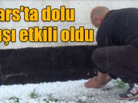 Kars'ta dolu yağışı etkili oldu