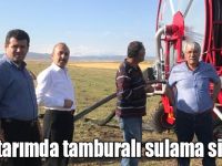 Kars tarımda tamburalı sulama sistemi