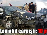 Kars'ta iki otomobil çarpıştı: 10 yaralı