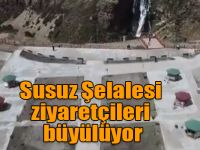 Turizme kazandırılan Susuz Şelalesi ziyaretçileri büyülüyor