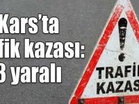 Kars'ta iki otomobil çarpıştı: 3 yaralı