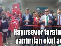 Kars'ta hayırsever tarafından yapılan okulun açılışı yapıldı