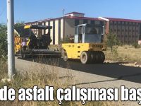 KAÜ’de asfalt çalışması başladı