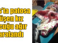 Kars'ta patos makinesine düşen kız çocuğu ağır yaralandı