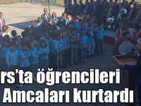 Kars’ta öğrencileri Vali Amcaları kurtardı