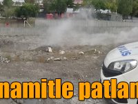 Kars'ta dinamitle patlama yapıldı