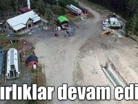 Sarıkamış Cıbıltepe kayak merkezinde yeni sezon hazırlıkları devam ediyor