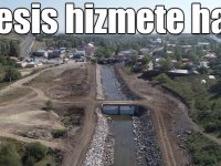 Susuz 'da taşkın koruma tesisi hizmete hazır