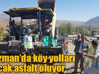Kağızman’da köy yolları sıcak asfalt oluyor