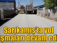 Sarıkamış’ta yol çalışmaları devam ediyor