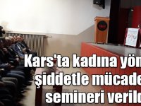 Kars'ta kadına yönelik şiddetle mücadele semineri verildi